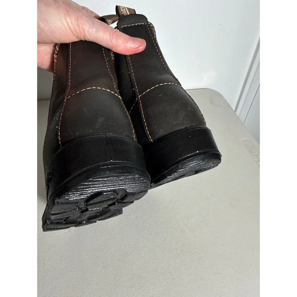 Blundstone 500 Series Chelsea Boots Stout Brown Leather Mens 6 Womens 8 AU 6